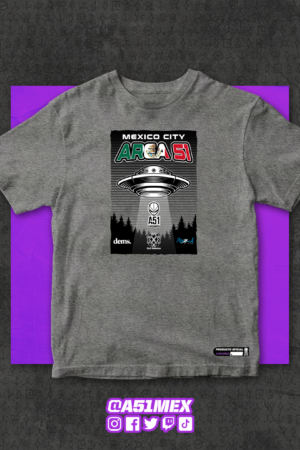 Playera de los equipos del Área 51 que representan a México.